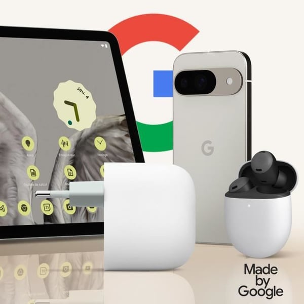 Strömadapter - Google - USB-C-laddare 45W - Snabbladdning - Power Delivery 3.1 - Kompakt och lätt