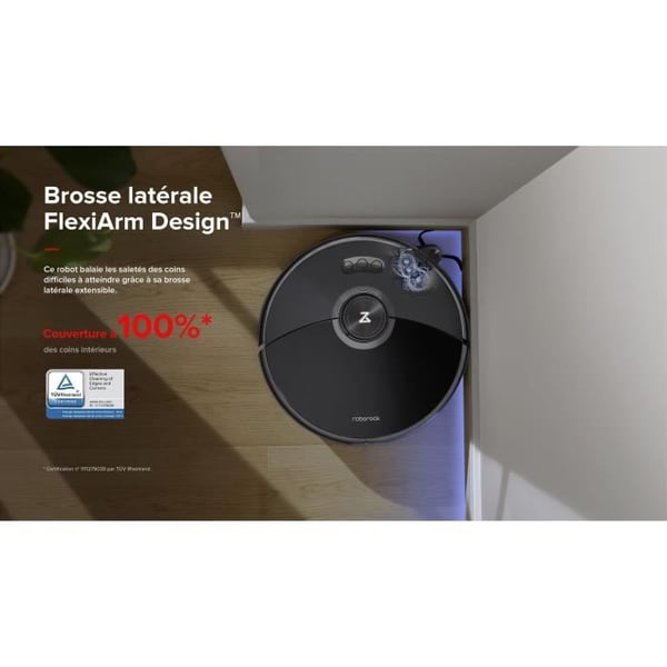 ROBOROCK S8 MaxV Ultra - Robotdammsugare med RockDock Ultra 8-i-1 - 10 000 Pa - Sido borst & DuoRoller