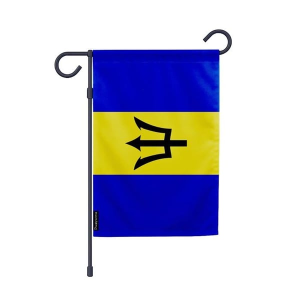 Flagga Trädgård Barbados – 32 x 47.5 cm – Hållbar Polyester – Vertikalt Format – Utomhus – Pixelforma