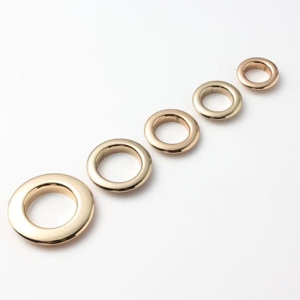 Grov ren koppar luft ögla öga majs spik ihålig rostbeständig metall ögla Guld 10mm