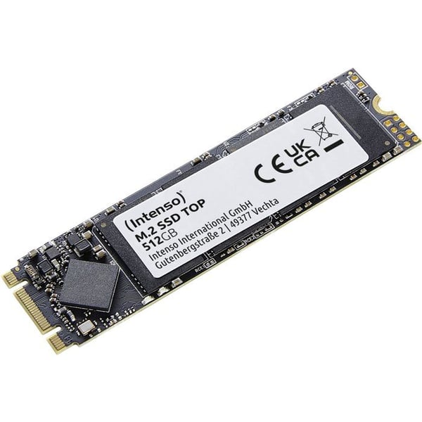 INTENSO - Top - Intern SSD - 512 Go - M.2 SATA III 6 Gb/s - Læsehastighed op til 520 Mo/s
