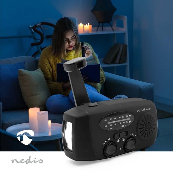 Nedis RDFMCR2000BK Nödradio