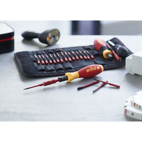 WIHA TorqueVario®-S elektrisk momentnøglesæt - 19 dele - 36791