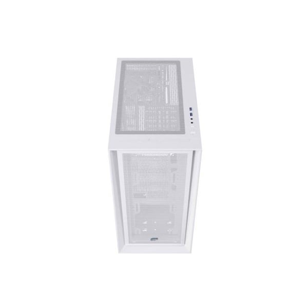 Spelchassi Einarex Pulse P600 Core Vit med utbytbar panel och härdat glas