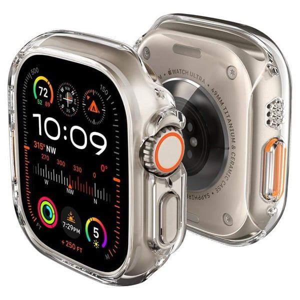 Spigen - ACS05917 - Thin Fit Cover Kompatibel med Apple Watch Ultra 2 (2023) / Ultra (2022) 49mm - Transparent