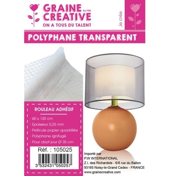 MINIRULL MED TRANSPARENT LISTER POLYFAN 60X120CM