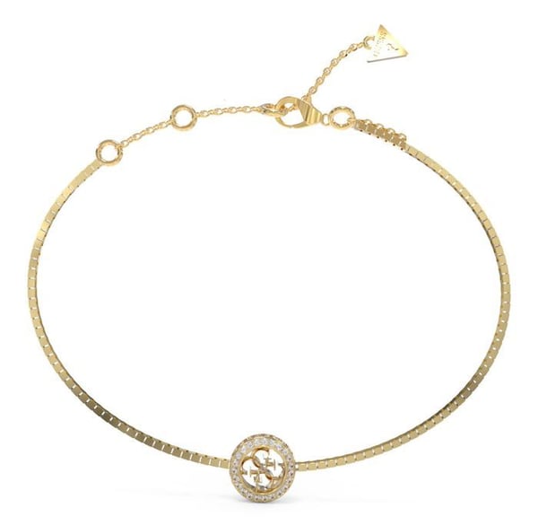 GUESS Armband S gult guld guld läder för kvinnor 4G Crush Charm Armband 261862 GUESS Armband S gult guld guld läder för kvinnor 4G Crush Charm Armband 261862