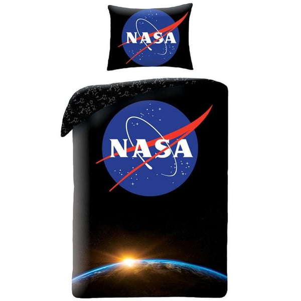 NASA Earth bomull påslakanset 140x200 cm och örngott