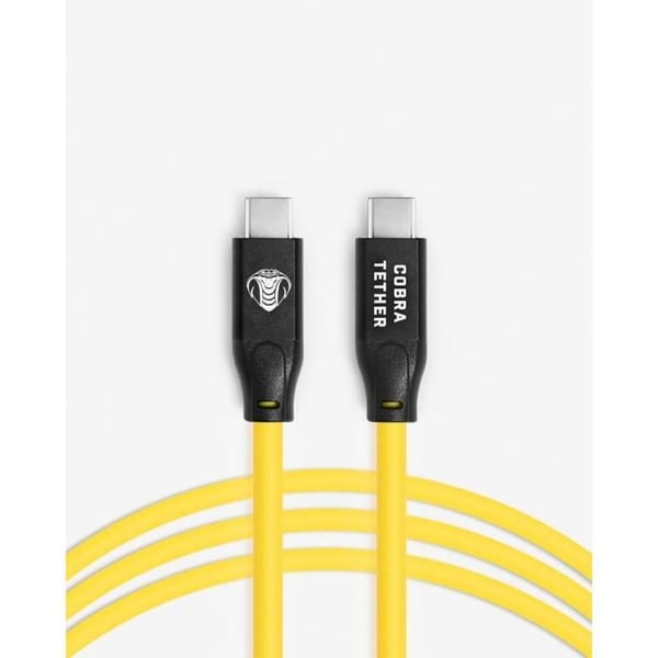 USB-C-kabel - GENERIC - CobraTether - 5 m - Gul - Hanhane till hane