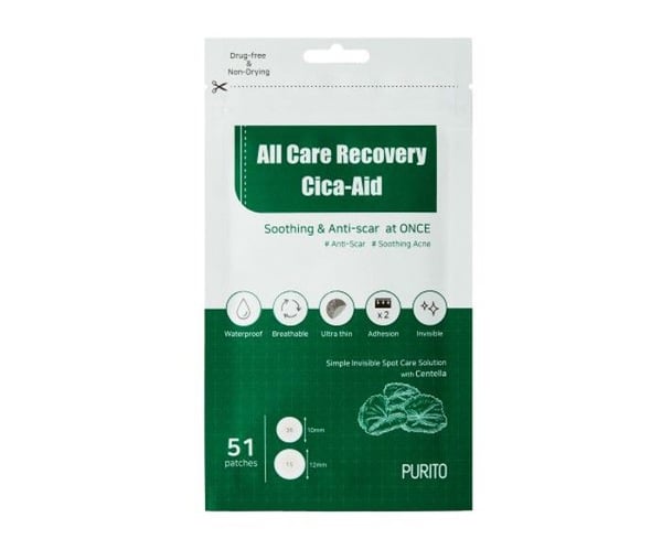 Patchs - PURITO - Wonder Releaf Centella - 51 stk - Vegansk - Anti-urenheder