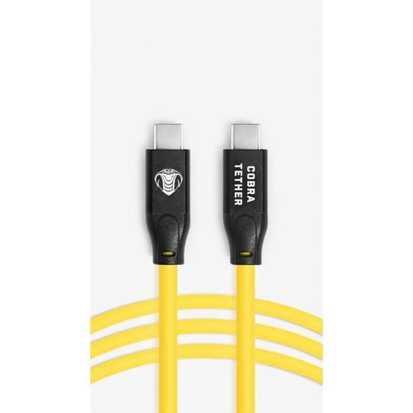 USB-C-kabel - GENERIC - CobraTether - 5 m - Gul - Hanhane till hane