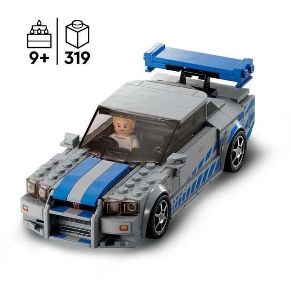 LEGO Speed Champions 76917 Nissan Skyline GT-R (R34) 2 Fast 2 Furious, modellbil