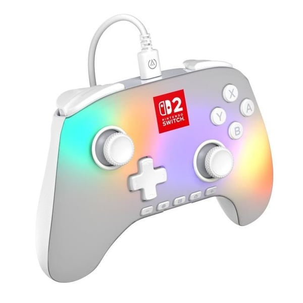 Manett för spel - Nintendo Switch 2 - Lumectra - Trådad - Vit - Power A