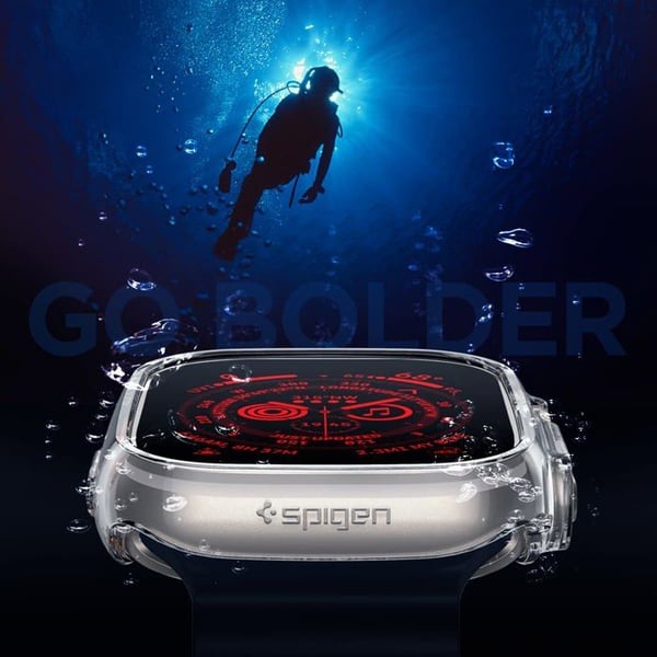 Spigen - ACS05917 - Thin Fit Cover Kompatibel med Apple Watch Ultra 2 (2023) / Ultra (2022) 49mm - Transparent