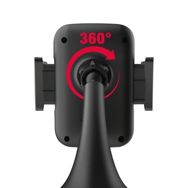 Stöd för bil - MAXLIFE - Universell - Sugkopp - 360° rotation - Svart