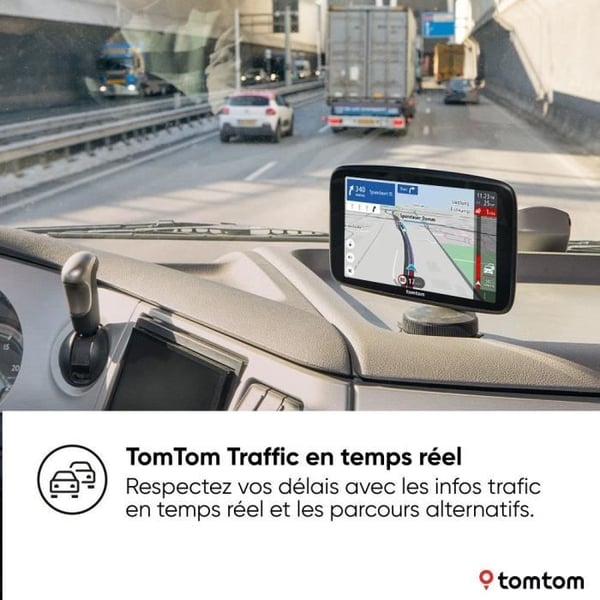 TomTom - GO Expert 7 Plus Premium Pack - GPS för Tung lastbil, Buss, bil - Ruttplanering - TomTom Trafik - Världskarta