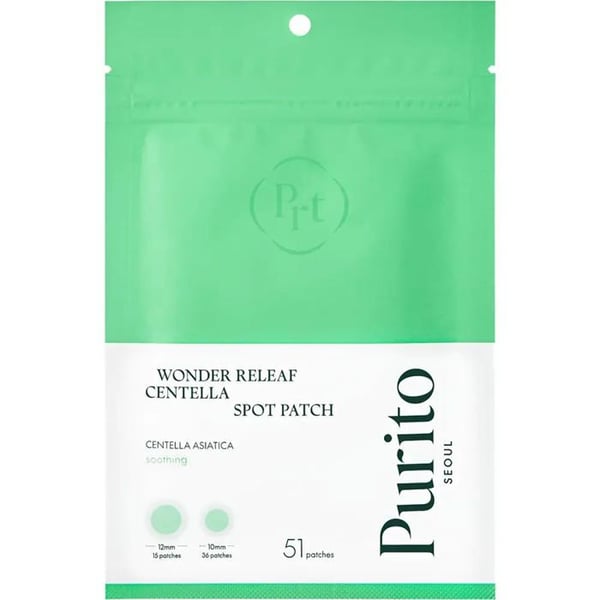 Patchs - PURITO - Wonder Releaf Centella - 51 stk - Vegansk - Anti-urenheder