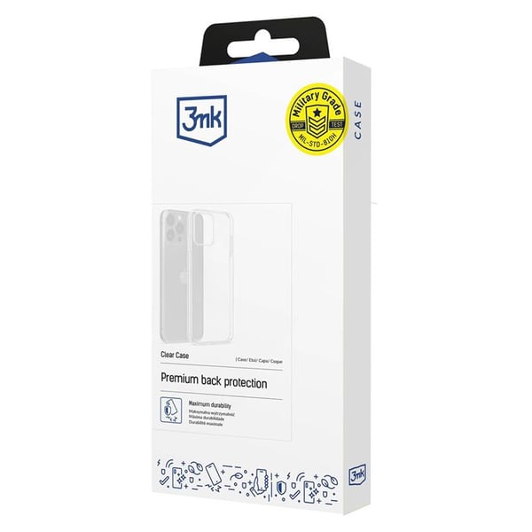 Skal - 3MK PROTECTION - ClearCase - Transparent - TPU - Kompatibel med trådlös laddning