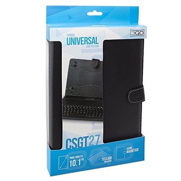 Hölster för Tablet och Tangentbord - 3GO - AAOATI1055 CSGT27 - 10 tum - Micro USB 2.0 - Magnetisk stängning