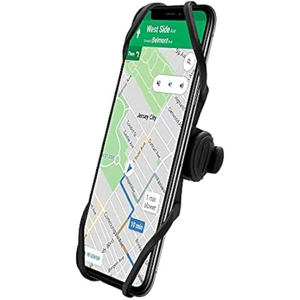Stöd för cykeltelefon - CELLY - Swipe Stem - Svart - Kompatibel med swipe-up och Face-ID - Enkel installation