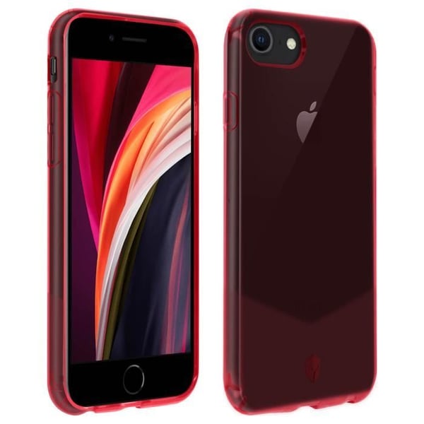 Coque - Tryax - Force Case Pure - Röd - iPhone 6/6S/7/8/SE 2020 - Stötsäker 1m
