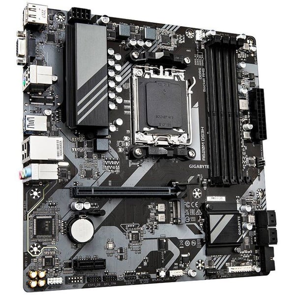 Moderkort - GIGABYTE - A620M DS3H - Format Micro-ATX - Chipset AMD A620 - DDR5 & PCIe 4.0
