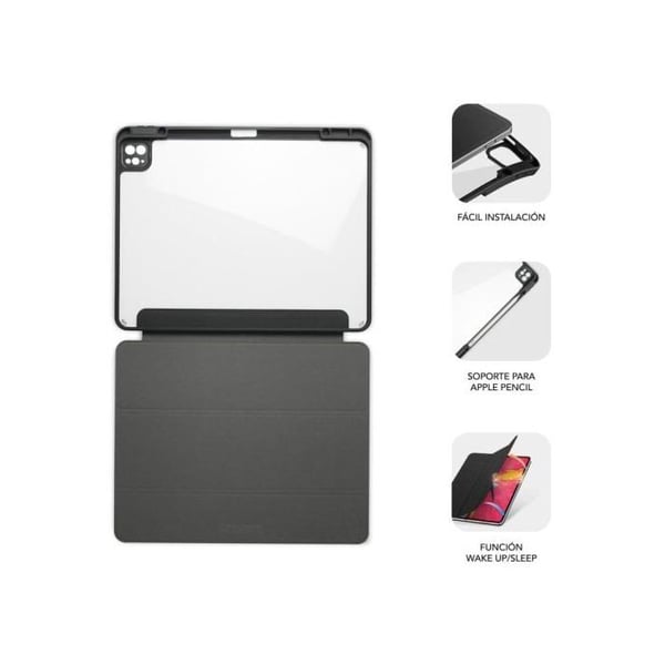 Tablettfodral - SUBBLIM - iPad Pro 11" 2024 M4 - Stötskydd - Justerbart stöd - Apple Pencil-fack