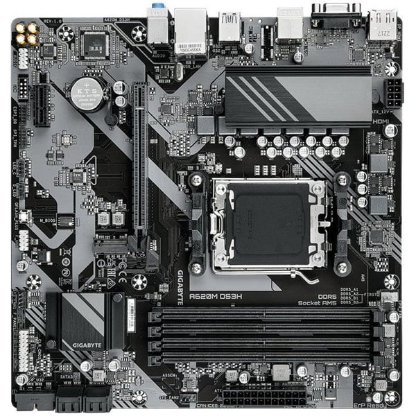 Moderkort - GIGABYTE - A620M DS3H - Format Micro-ATX - Chipset AMD A620 - DDR5 & PCIe 4.0