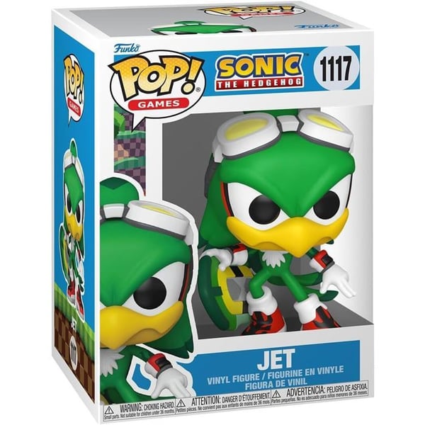 Figurine Funko Pop! N°1117 | Sonic | Jet The Hawk Med Bräda