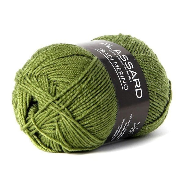 Plassard - Tradi-Merino Plassard 75 Olivgrön