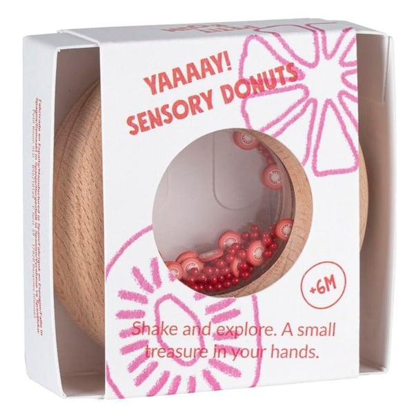 Donut sensorisk i trä Tomat