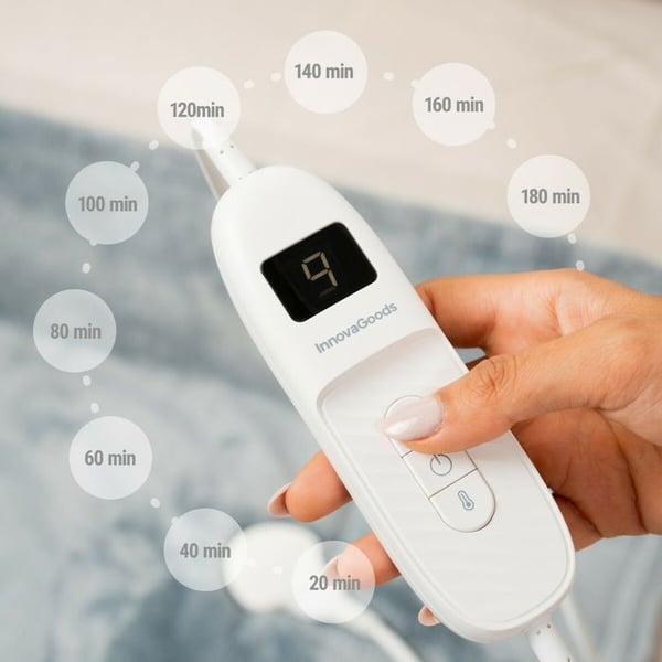 Värmefilt - InnovaGoods - Elakef - 120 x 160 cm - 160 W - 9 temperaturnivåer
