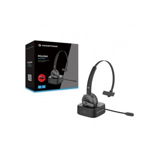 Bluetooth-hörlurar - Conceptronic - POLONA03BD - Brusreducering - Batteritid 22h - Flexibel mikrofon