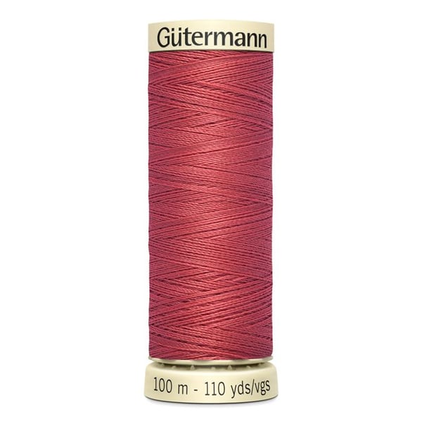 Paket med 5 spolar 100m Tråd 100% polyester Gutermann Ref 788988 - Att 519 - gammal rosé