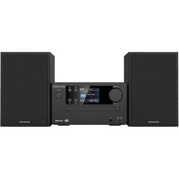 Kenwood M-725DAB-B Hi-Fi Mikrosystem 50W Sort DAB+/FM Bluetooth CD Display 2.4"
