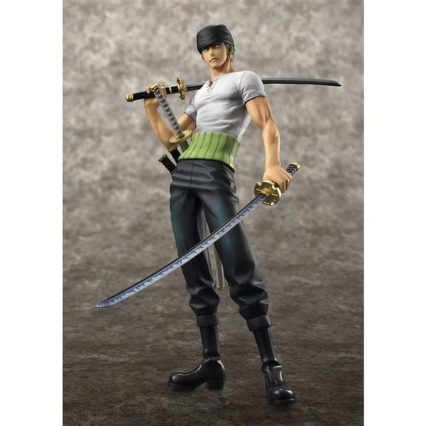 Statyett - MEGAHOUSE - One Piece - Roronoa Zoro - 10:e begränsade versionen - 23 cm - Plast - Resina
