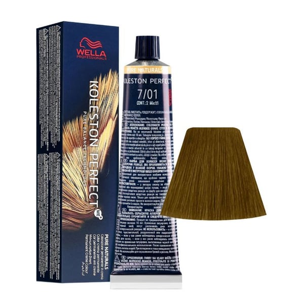Koleston Perfect Wella permanent färgämne - färg: 7/01 60 ml