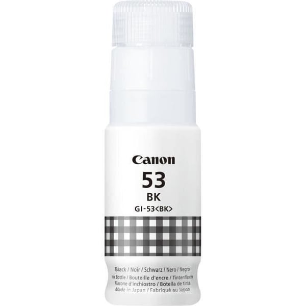 Bläckflaska - CANON - GI-53BK - Svart - PIXMA G650 och G550 kompatibilitet - (4699C001)