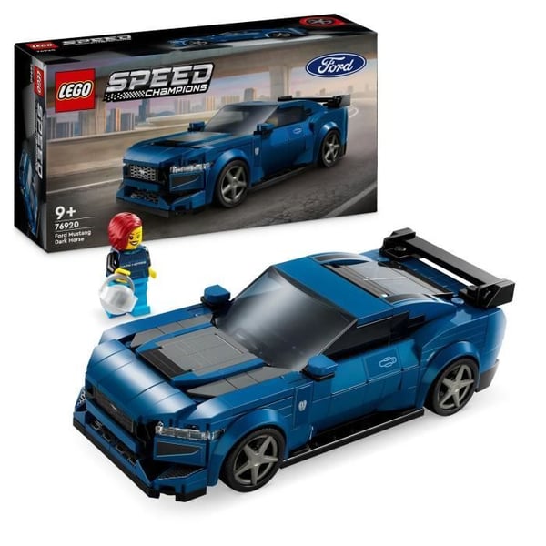 LEGO Speed Champions 76920 Ford Mustang Dark Horse Sportbil, barnset
