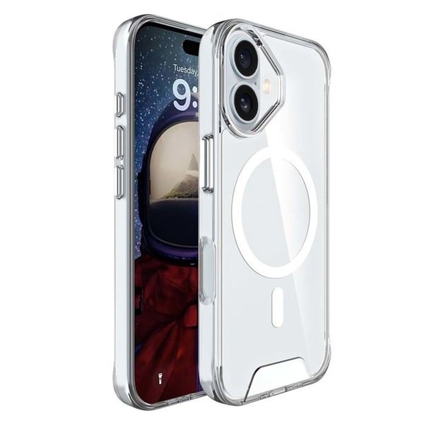 MagSafe-skal - MW - iPhone 17 - Transparent - Stötsäker - Elegant