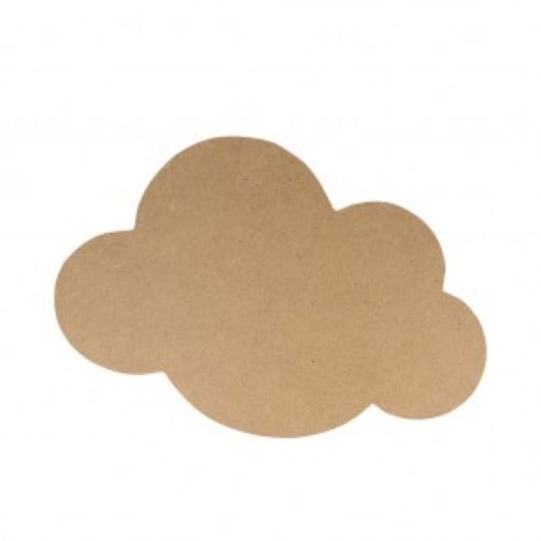 Silhouette - Support Nuage - MDF - 25 cm - Beige - Blandat