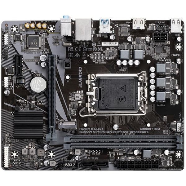 Moderkort - GIGABYTE - H610M K DDR4