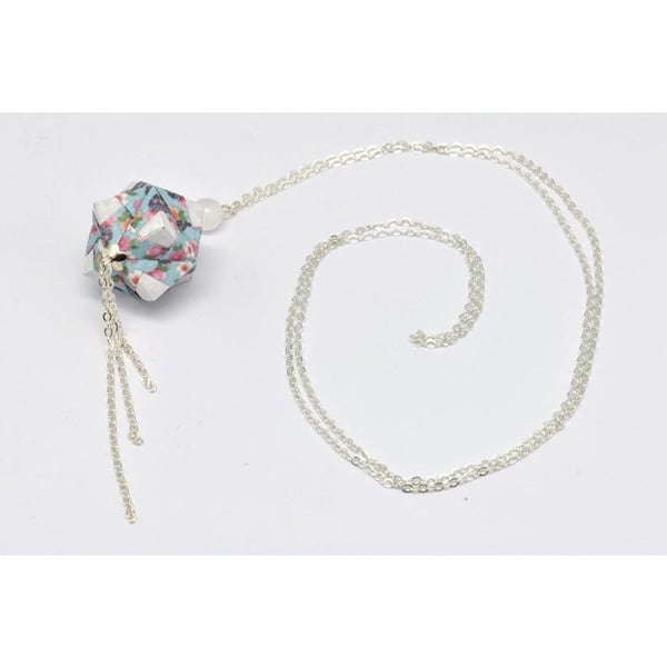 Cocotte - Collier sautoir papper Origami Boll Blå