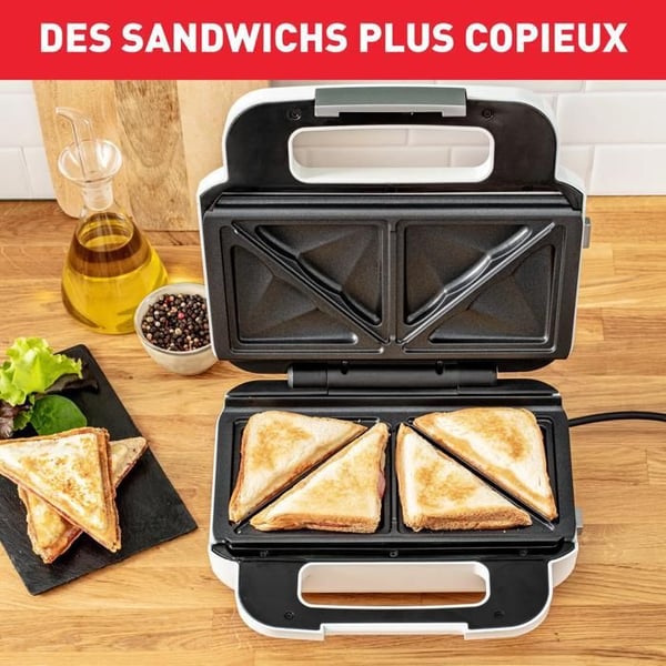 Tefal Snack XL Vaffeljern og Toastmaskine, Aftagelige dybe plader, SW701110