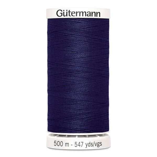 Tråd av 100% polyester, 5 spolar på 500m, 701920 - Att 310 - marinblå