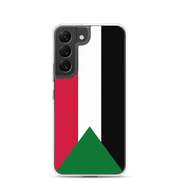 Telefonfodral – Sudanflagga – Kompatibel med Samsung Galaxy S24 Ultra – Mjuk etui – Slagtålig och stötsäker – Pixelforma
