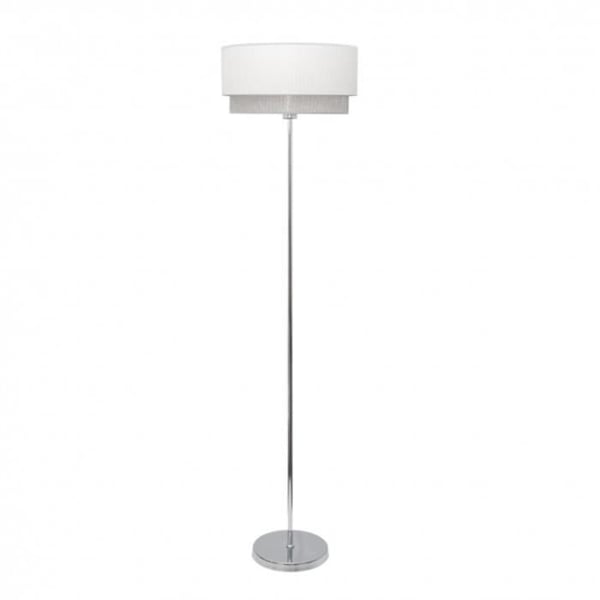 Golvlampa - Kenya - Vit/Grå - E27 - 170 cm - Contemporary Design