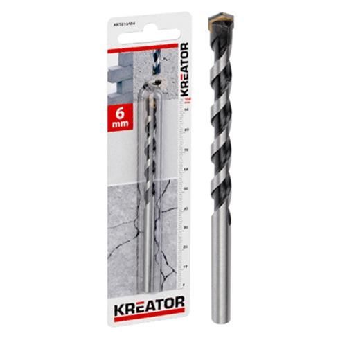 Carbide-betong bor - KREATOR - Ø 18x400mm - djup gänga - borrverktyg