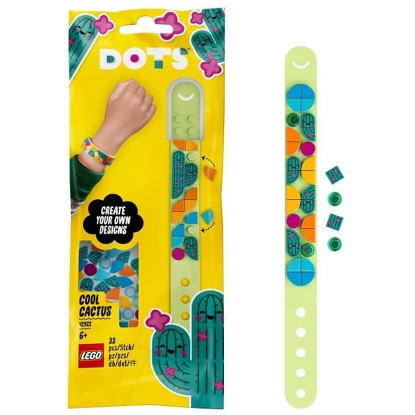 LEGO® 41922 DOTS The Cactus Armband - Konst och hantverk, kakel, pärlor, smycken för barn
