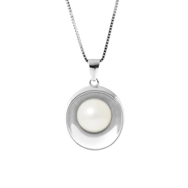 Halsband - PERLINEA - Moon - AAA+ Sötvattensodlad pärla - 925 Silver - 42 cm